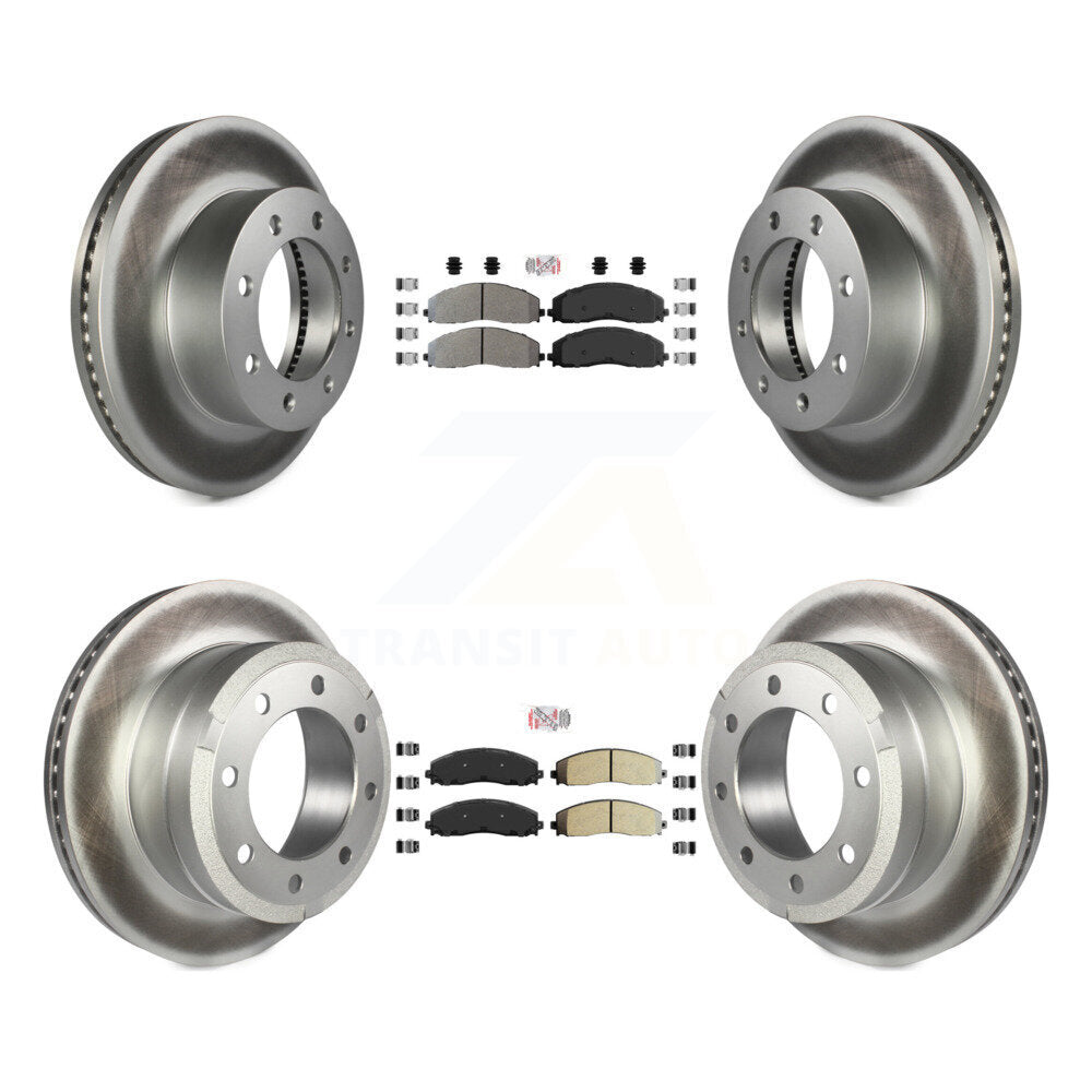 Kit de rotors de frein à revêtement semi-métallique avant et arrière, pour Ford F-250 Super Duty 4W