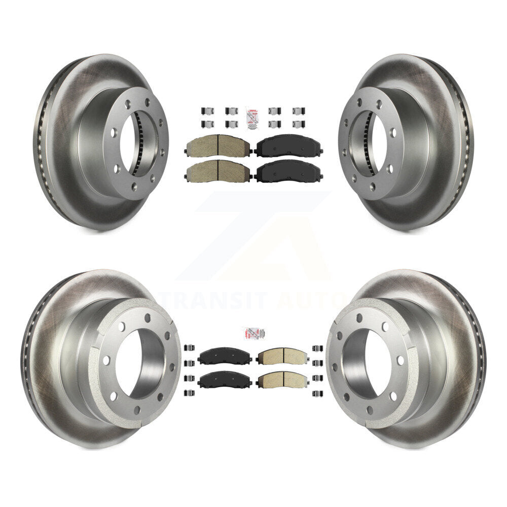 Kit de rotors de frein à revêtement semi-métallique avant et arrière, pour Ford F-250 Super Duty 4W