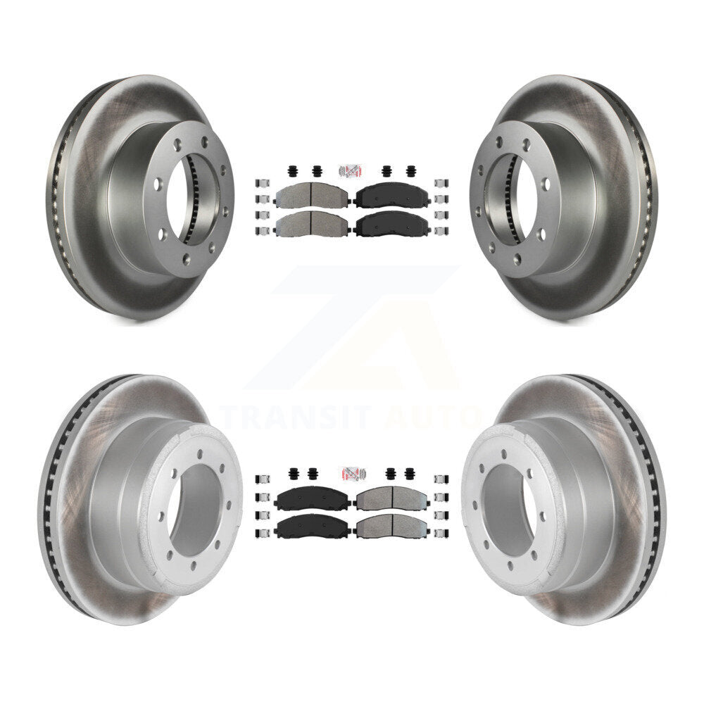 Kit de Rotor de frein à disque, revêtement de protection semi-métallique avant et arrière, pour Ford F-350 Super Dut