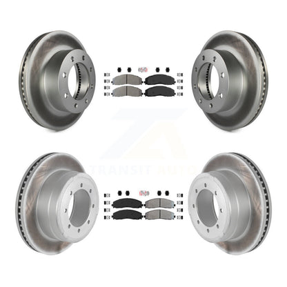 Kit de Rotor de frein à disque, revêtement de protection semi-métallique avant et arrière, pour Ford F-350 Super Dut
