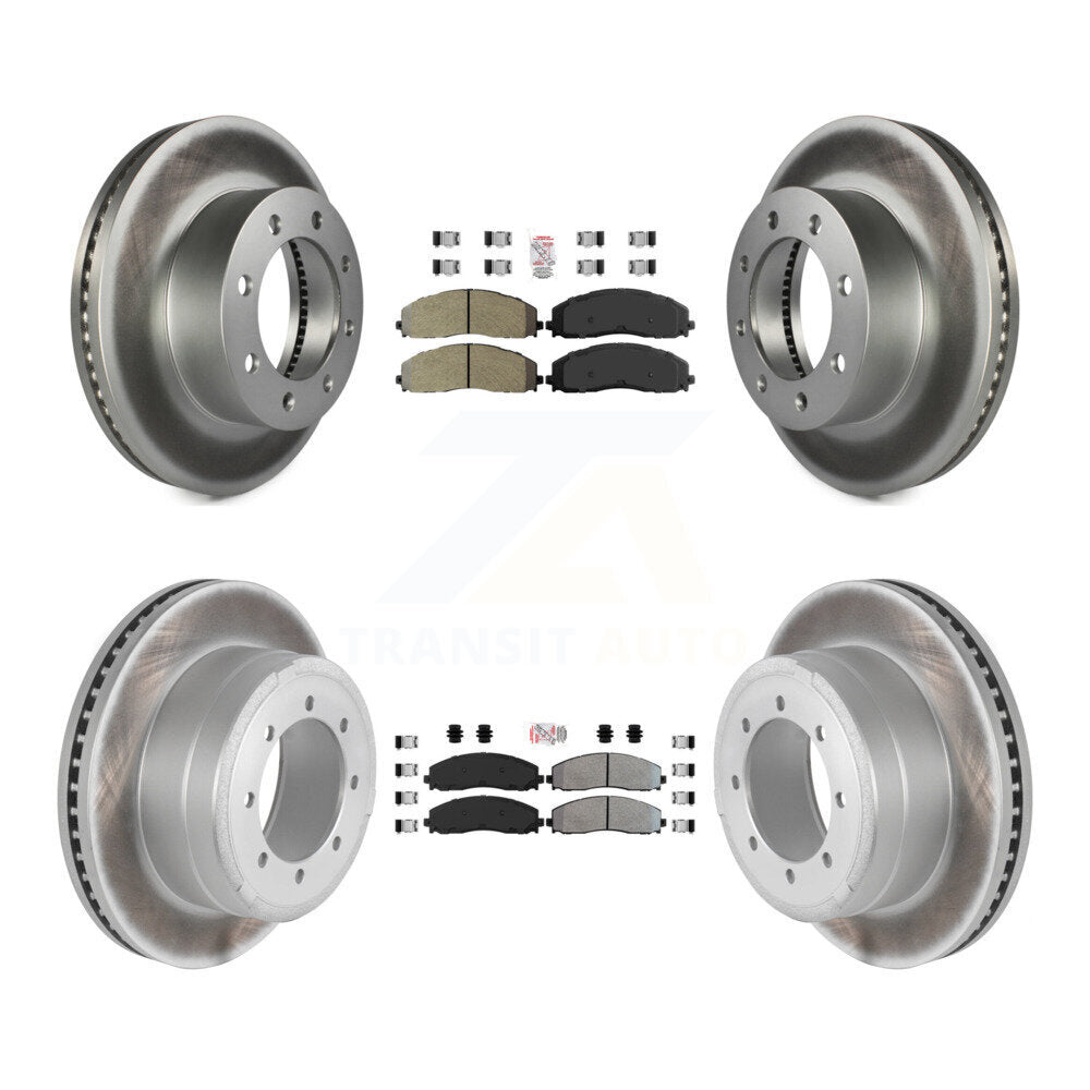 Kit de Rotor de frein à disque, revêtement de protection semi-métallique avant et arrière, pour Ford F-350 Super Dut