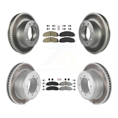Kit de Rotor de frein à disque, revêtement de protection semi-métallique avant et arrière, pour Ford F-350 Super Dut