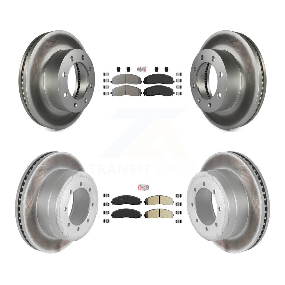 Kit de Rotor de frein à disque, revêtement de protection semi-métallique avant et arrière, pour Ford F-350 Super Dut