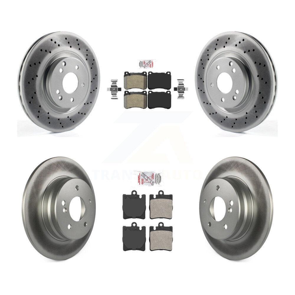 Kit de rotors de frein à revêtement semi-métallique avant et arrière, pour Mercedes-Benz C230 SLK35