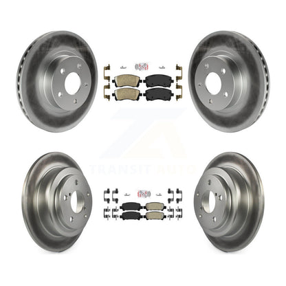Kit de rotors de frein avant et arrière semi-métalliques avec revêtement en céramique pour Subaru Foreste