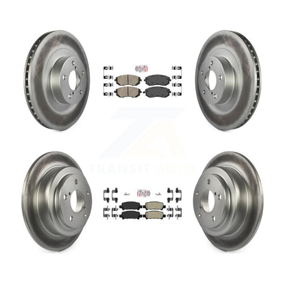 Kit de rotors de frein avant et arrière semi-métalliques avec revêtement en céramique pour Subaru Foreste