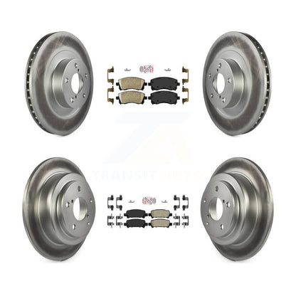 Kit de Rotor de frein à revêtement de plaquette semi-métallique avant et arrière en céramique pour Subaru Impreza WR