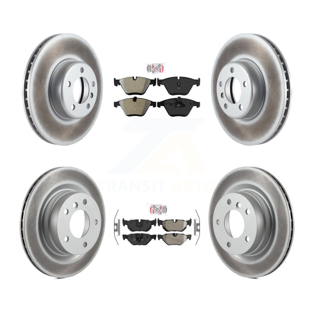 Kit de Rotor de frein à revêtement de plaquettes semi-métalliques avant et arrière, pour BMW 328i coupé avec 3.0