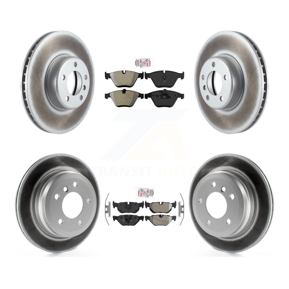Kit de plaquettes semi-métalliques avant et arrière et disques de frein à disque revêtus pour BMW 328i