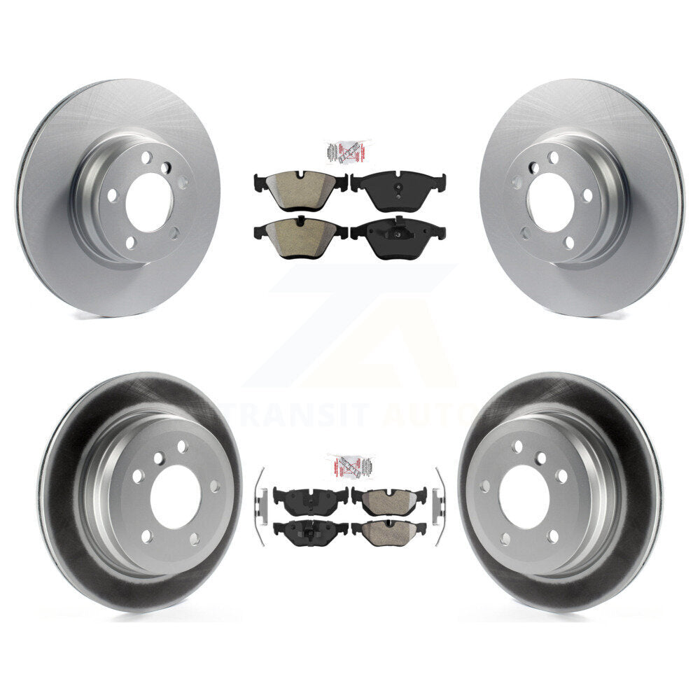 Kit de plaquettes semi-métalliques avant et arrière et disques de frein à disque revêtus pour BMW 328i