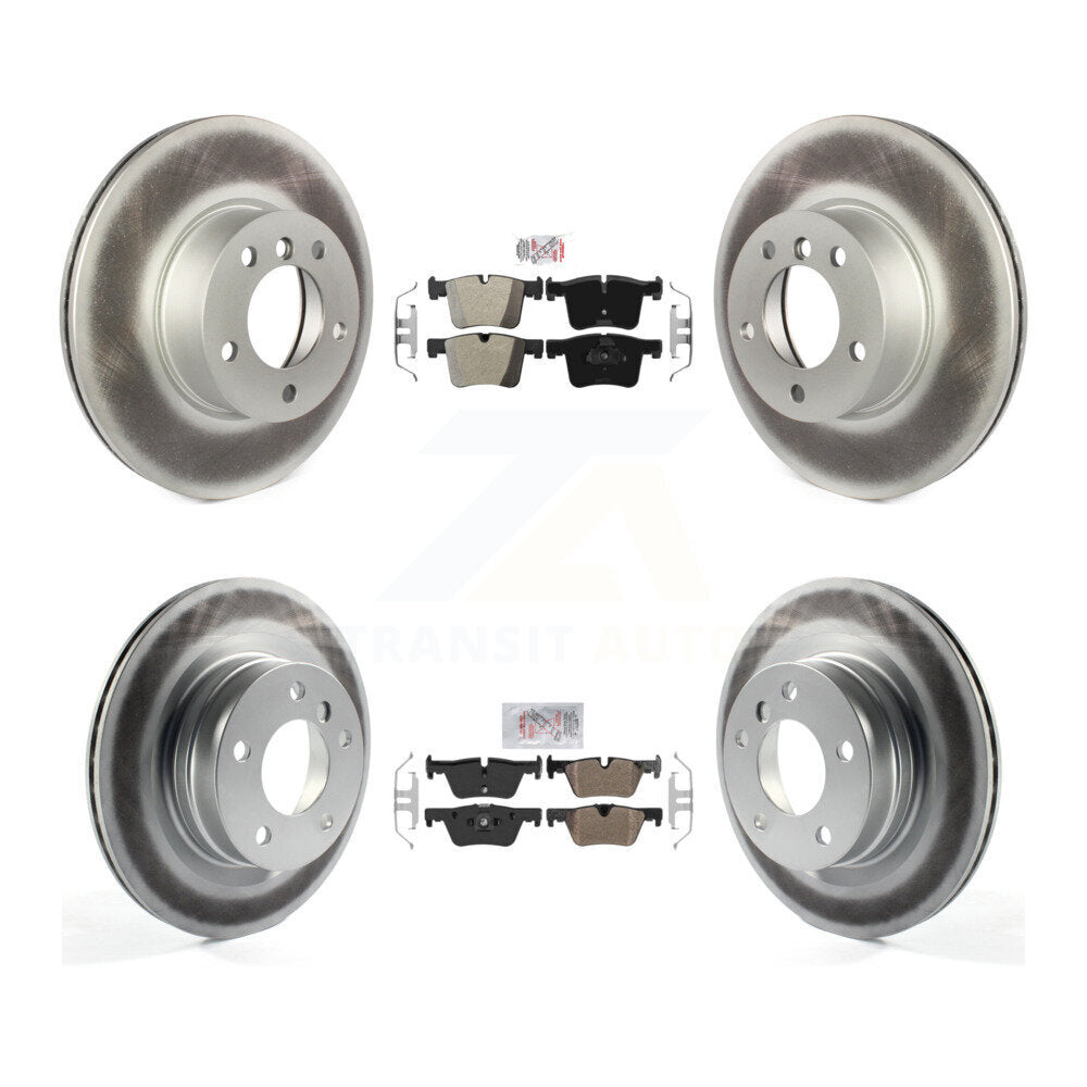 Kit de plaquettes semi-métalliques avant et arrière et disques de frein à disque revêtus pour BMW 320i 328