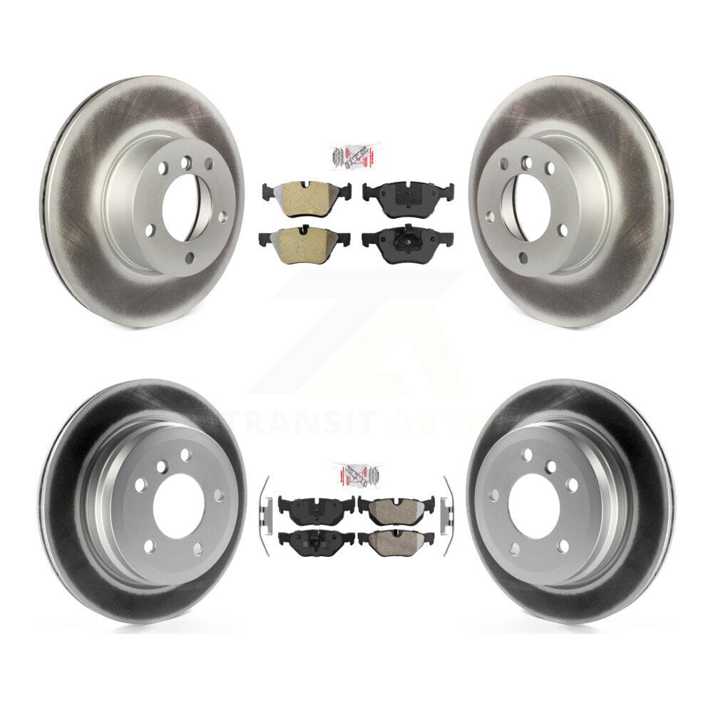 Kit de plaquettes semi-métalliques avant et arrière et disques de frein à disque revêtus pour BMW 328xi