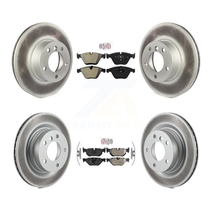 Kit de plaquettes semi-métalliques avant et arrière et disques de frein à disque revêtus pour BMW 328i