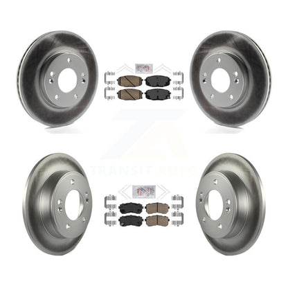 Kit de plaquettes de frein en céramique avant et arrière et Rotor de frein à disque revêtu, pour Hyundai Kona Kia Selto