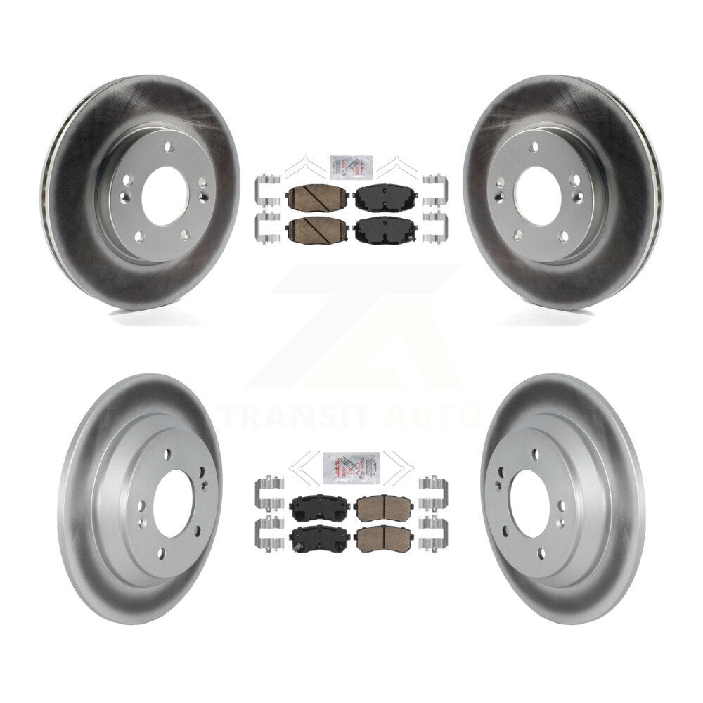 Kit de rotors de frein à revêtement de plaquettes en céramique avant et arrière, pour Hyundai Kona FWD 2022 avec 1.6