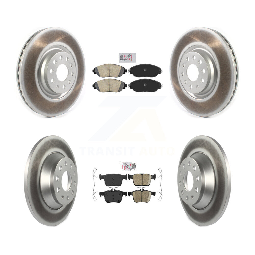 Kit de plaquettes de frein en céramique avant et arrière et Rotor de frein à disque revêtu, pour Volkswagen Tiguan Jett