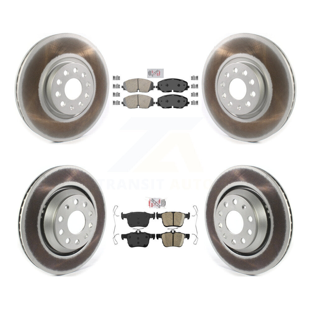 Kit de plaquettes en céramique avant et arrière et Rotor de frein revêtu, pour Volkswagen Atlas Cross Spor
