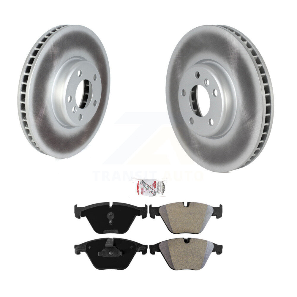 Kit de disques de frein à disque avec revêtement avant et plaquettes semi-métalliques pour BMW 535 2011-2013