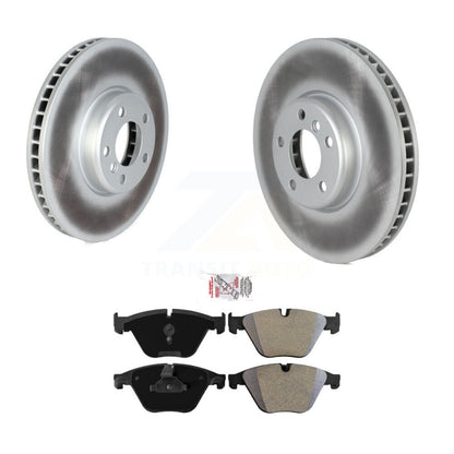 Kit de disques de frein à disque avec revêtement avant et plaquettes semi-métalliques pour BMW 535 2011-2013