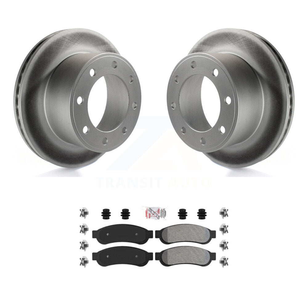 Kit de plaquettes semi-métalliques de Rotor de frein à disque de manteau arrière pour Ford F-250 Super Duty F-35