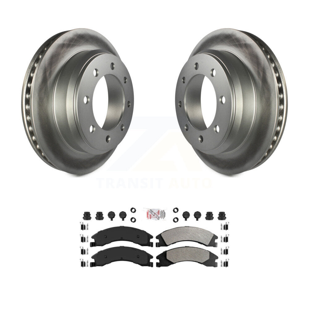 Kit de plaquettes semi-métalliques de Rotor de frein à disque de manteau arrière pour Ford E-350 Super Duty E-25