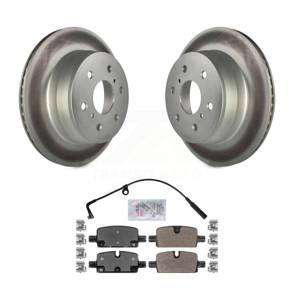Kit de rotors de frein à disque à revêtement arrière et de plaquettes semi-métalliques pour GMC Sierra 1500