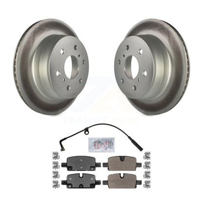 Kit de rotors de frein à disque à revêtement arrière et de plaquettes semi-métalliques pour GMC Sierra 1500