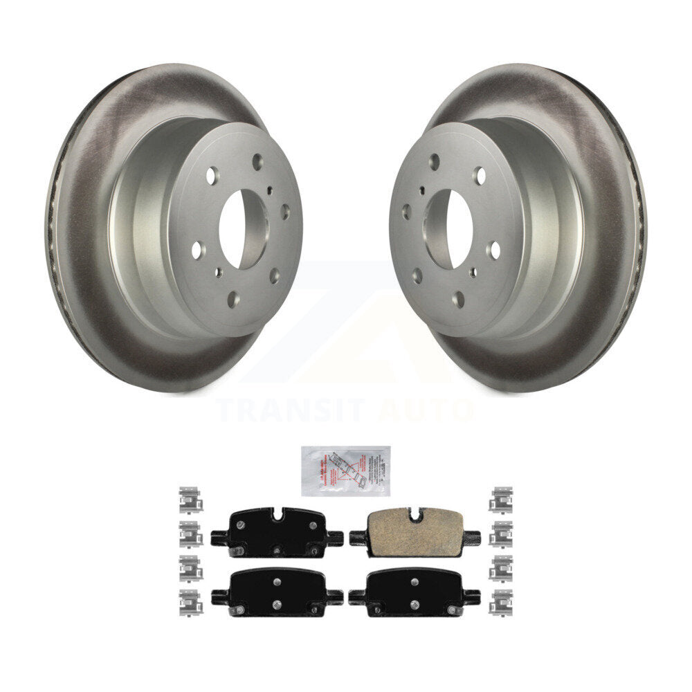 Kit de rotors de frein à disque à revêtement arrière et de plaquettes en céramique pour GMC Sierra 1500