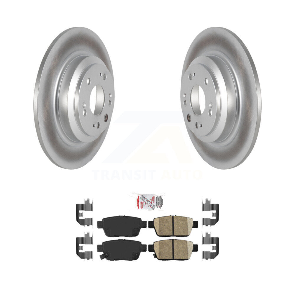 Kit de rotors de frein à disque à revêtement arrière et de plaquettes en céramique pour Acura TL 2009-2014