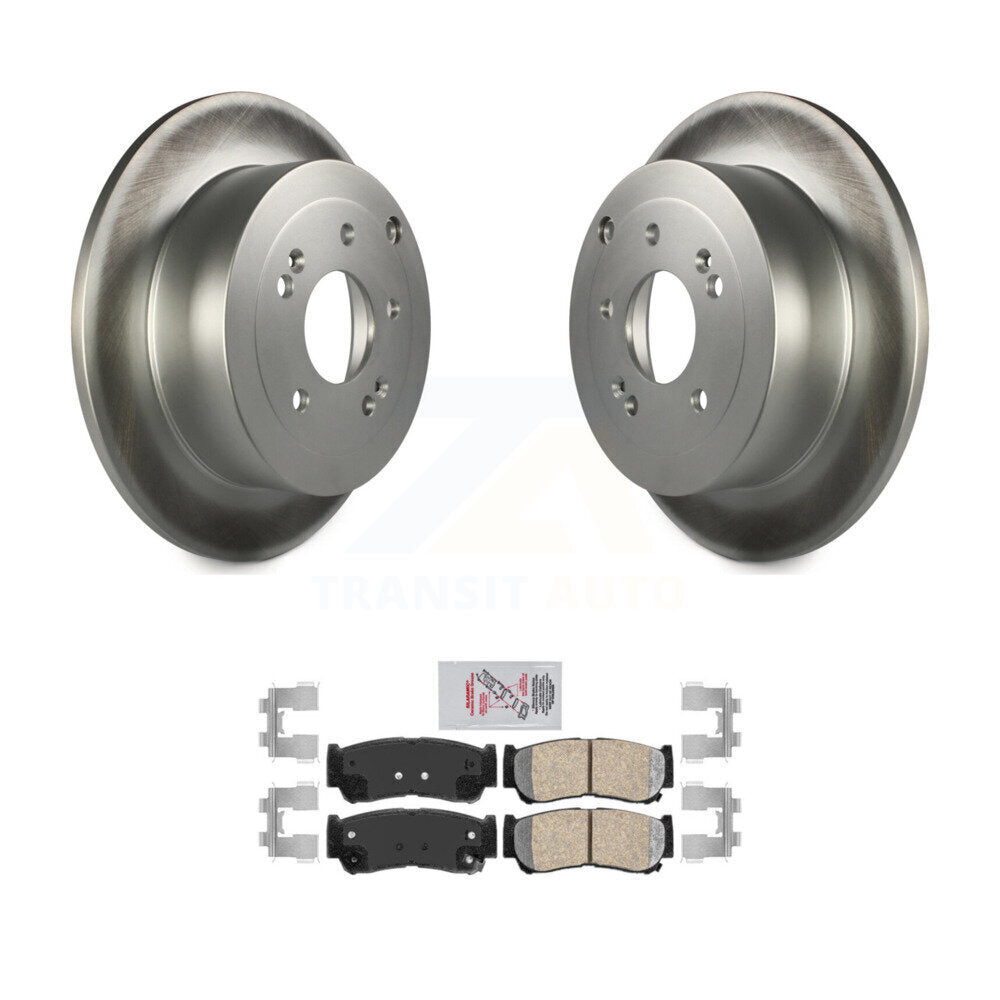 Rotors de frein à disque à revêtement arrière et kit de plaquettes en céramique pour Hyundai Santa F 2007-2009