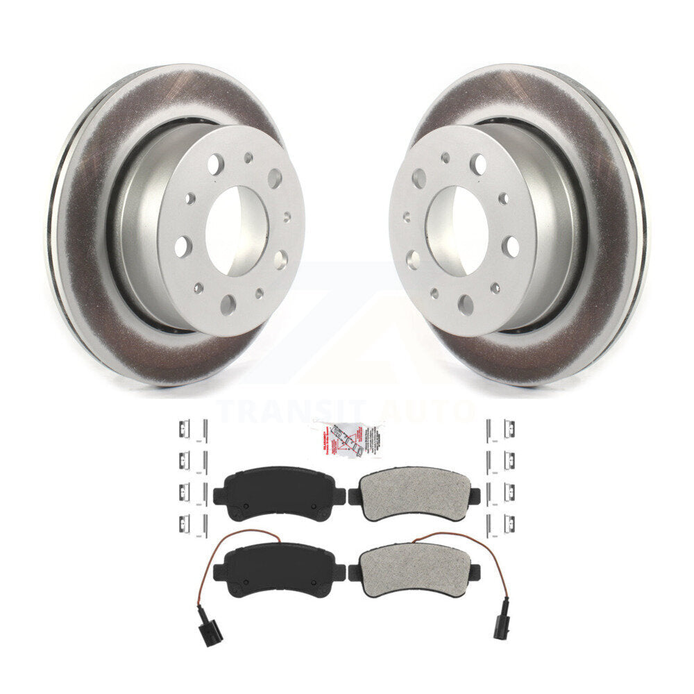 Kit de rotor de frein arrière et de plaquettes semi-métalliques pour Ram ProMaster 2500 3500 150