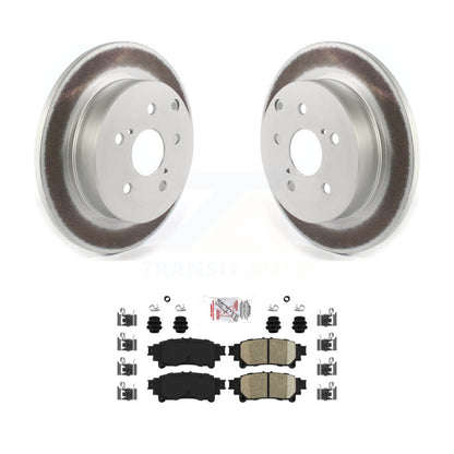 Kit de rotors de frein à disque à revêtement arrière et de plaquettes en céramique pour Toyota Prius V Mirai