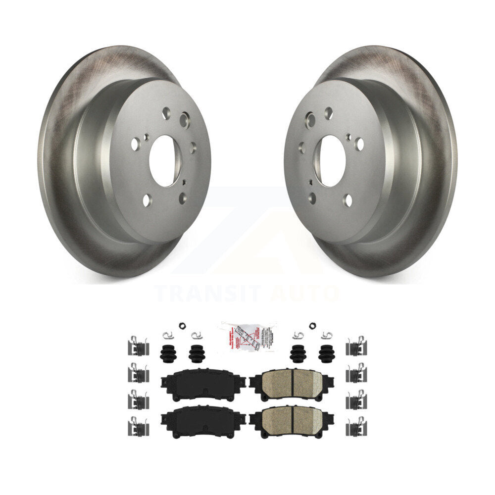 Kit de rotors de frein à disque à revêtement arrière et de plaquettes en céramique pour Lexus IS250 KGA-103433