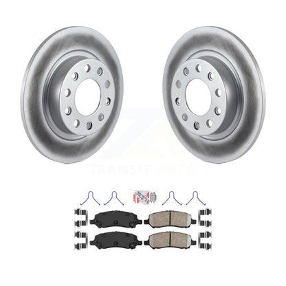 Kit de rotors de frein à disque à revêtement arrière et de plaquettes en céramique pour Dodge Dart 2013 – 2016