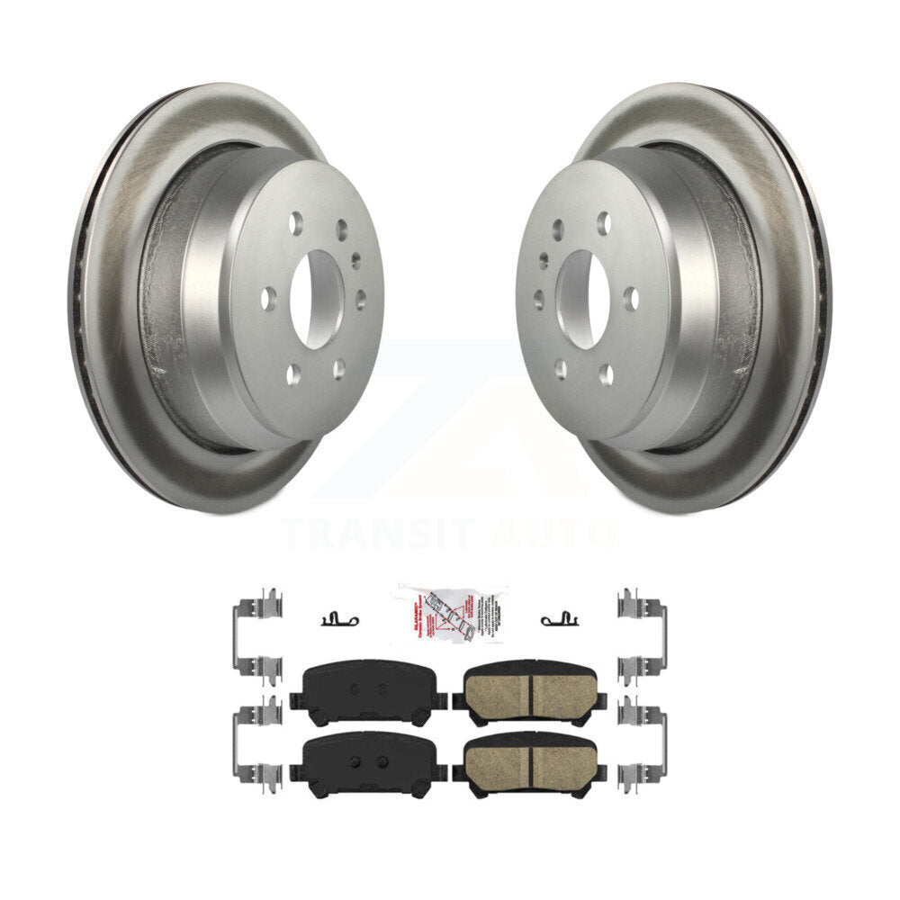 Rotor de frein à disque à revêtement arrière et Kit de plaquettes en céramique pour Chevrolet Colorado GMC Canyo