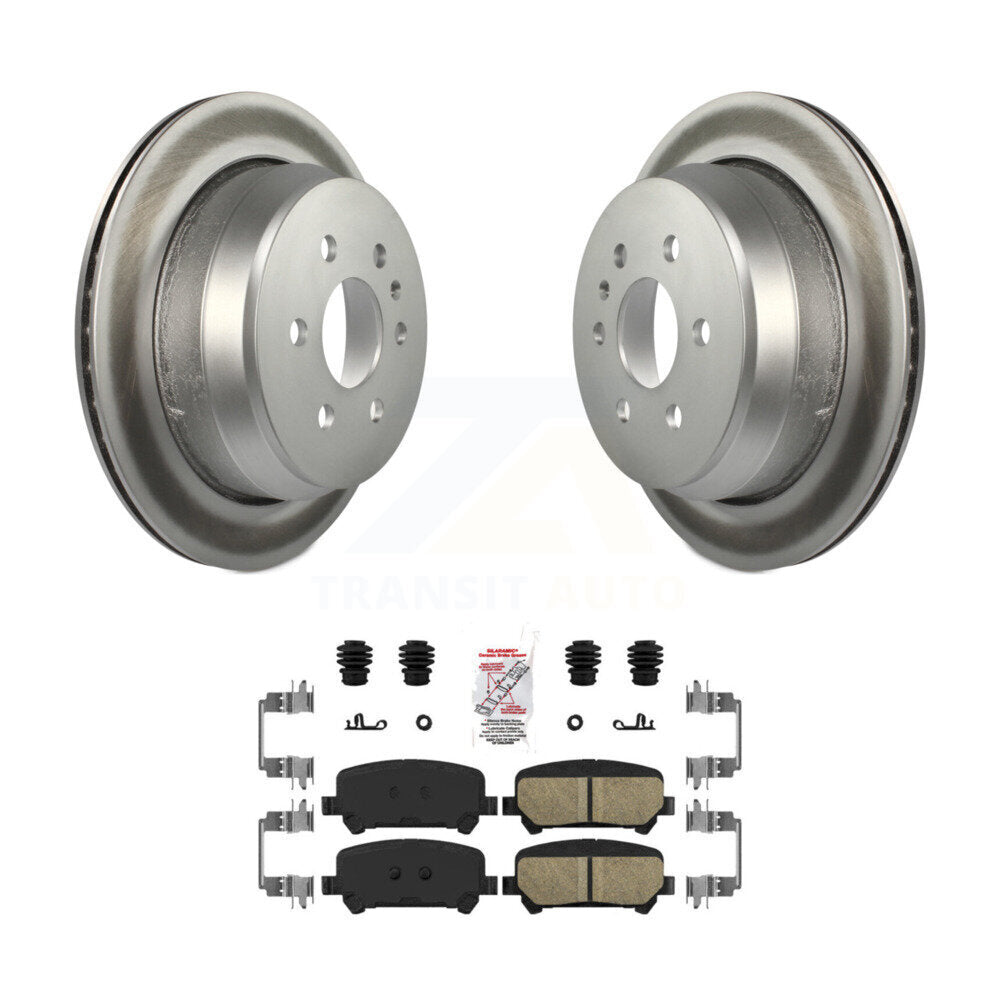 Rotor de frein à disque à revêtement arrière et Kit de plaquettes en céramique pour Chevrolet Colorado GMC Canyo