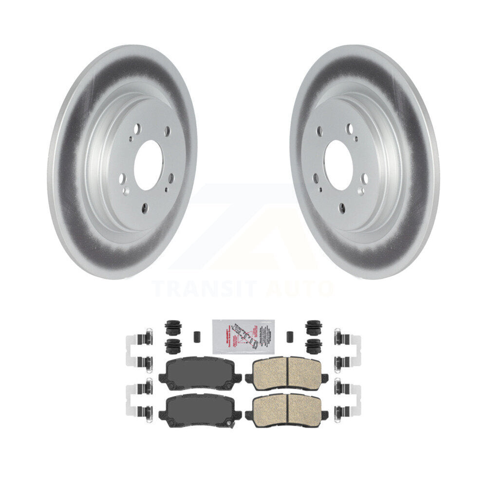 Kit de rotors de frein à disque à revêtement arrière et de plaquettes en céramique pour Honda Odyssey 2018 – 2020