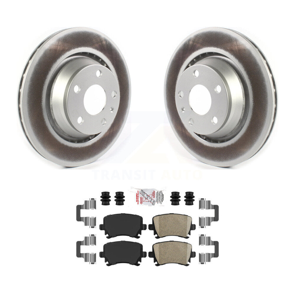 Kit de rotors de frein à disque à revêtement arrière et de plaquettes en céramique pour Audi TT Quattro TTS RS