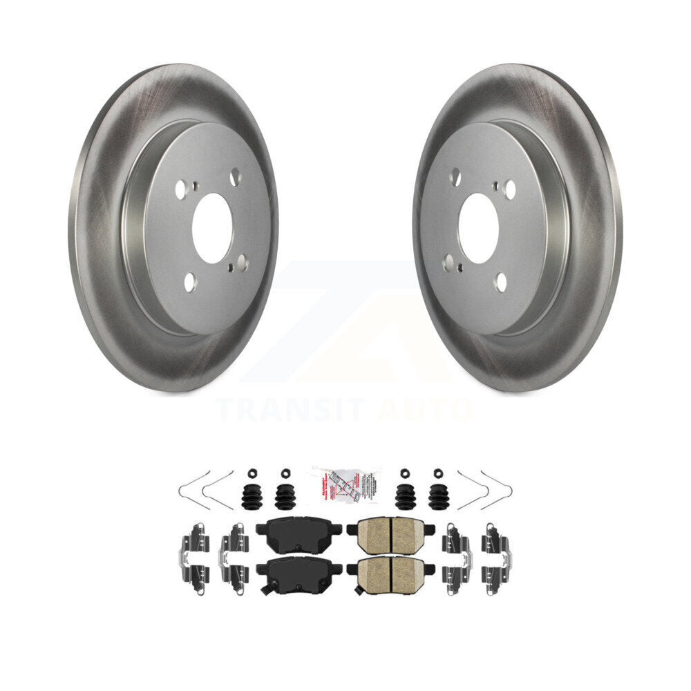 Kit de rotors de frein à disque à revêtement arrière et de plaquettes en céramique pour Toyota Yaris 2012 – 2018