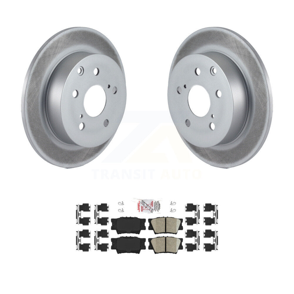 Rotors de frein à disque à revêtement arrière et Kit de plaquettes en céramique pour Toyota Matrix Pontiac Vib