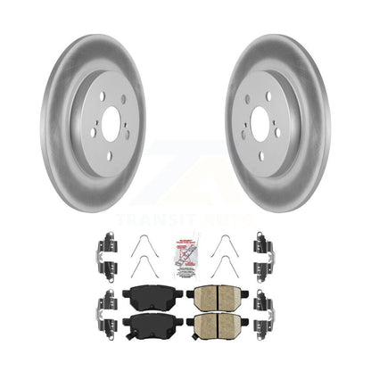 Kit de rotors de frein à disque à revêtement arrière et de plaquettes en céramique pour Lexus CT200h KGA-103513