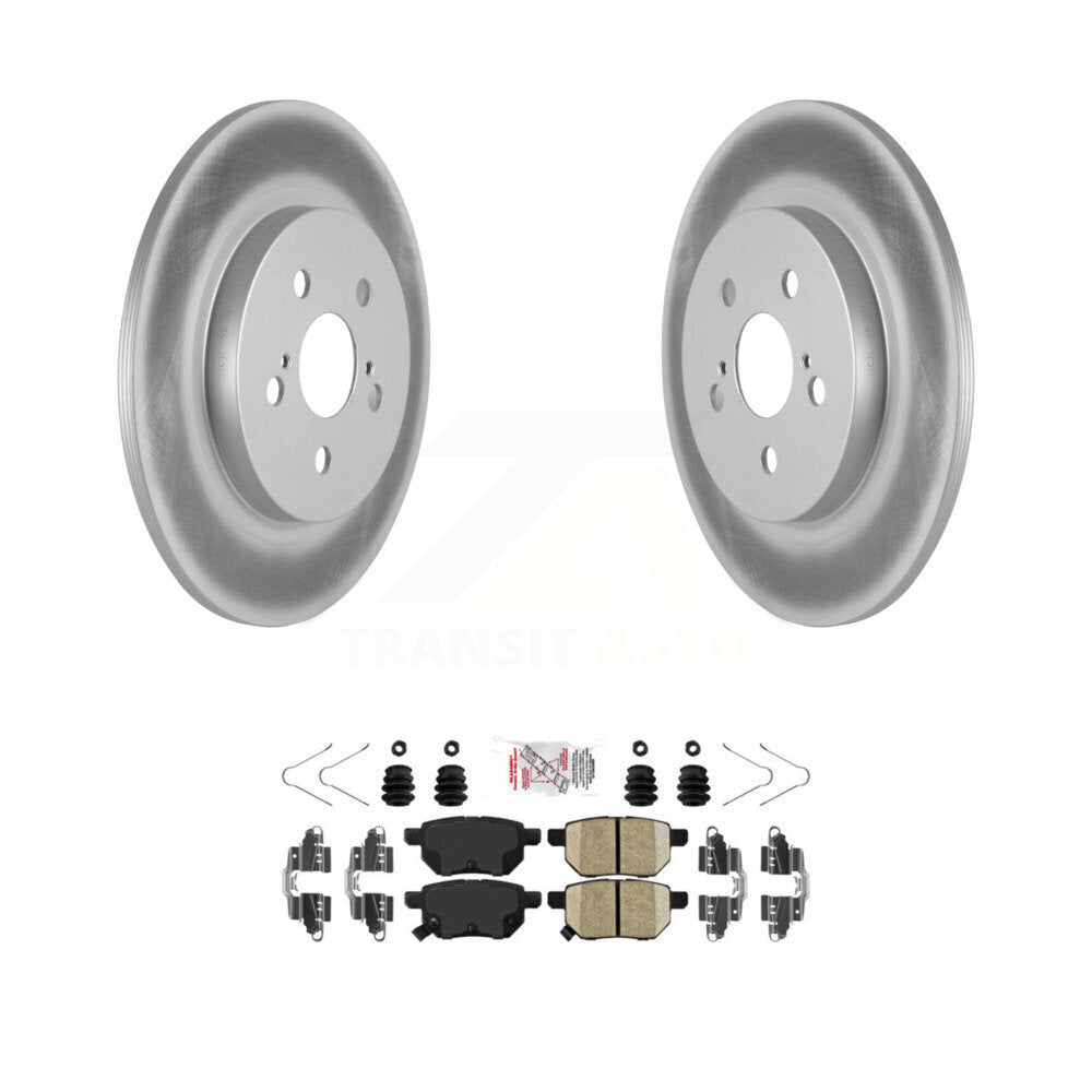 Kit de rotors de frein à disque à revêtement arrière et de plaquettes en céramique pour Lexus CT200h KGA-103514