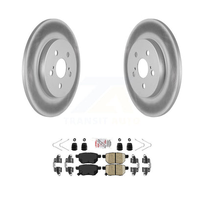 Kit de rotors de frein à disque à revêtement arrière et de plaquettes en céramique pour Lexus CT200h KGA-103514