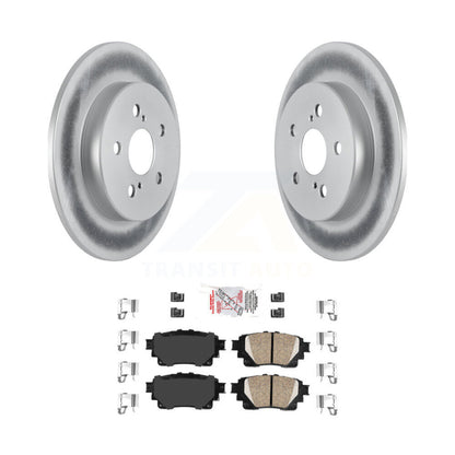 Kit de rotors de frein à disque à revêtement arrière et de plaquettes en céramique pour Toyota Corolla KGA-10351