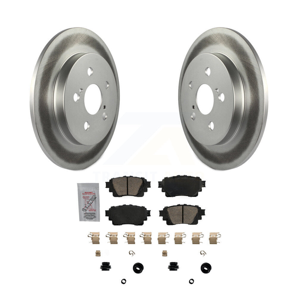Kit de rotors de frein à disque à revêtement arrière et de plaquettes en céramique pour Toyota Corolla 2019 1,8 l