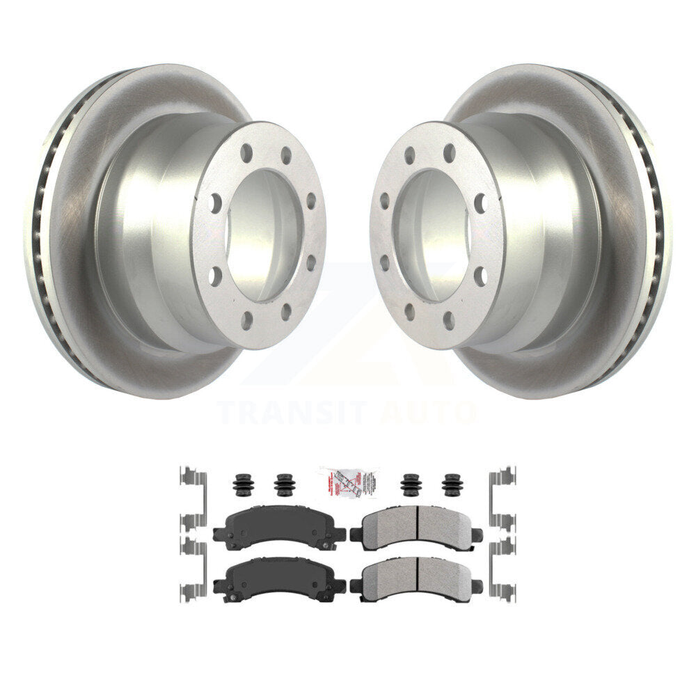 Rotors de frein à disque arrière et kit de plaquettes semi-métalliques pour Chevrolet Express 450