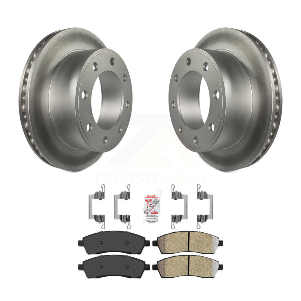 Kit de plaquettes semi-métalliques de Rotor de frein à disque de manteau arrière pour Ford F-350 Super Duty F-25