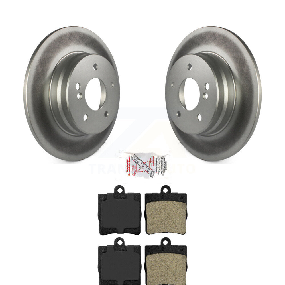 Rotors de frein à disque à revêtement arrière et kit de plaquettes semi-métalliques pour Mercedes-Benz SLK28