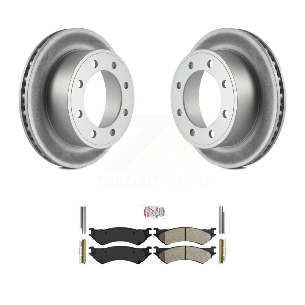 Kit de plaquettes semi-métalliques de Rotor de frein de manteau arrière pour Ford E-350 Super Duty E-250 Clu