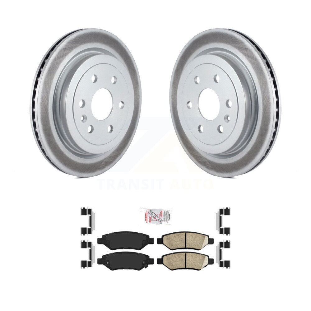 Rotors de frein à disque à revêtement arrière et Kit de plaquettes en céramique pour Cadillac SRX Saab 9-4X